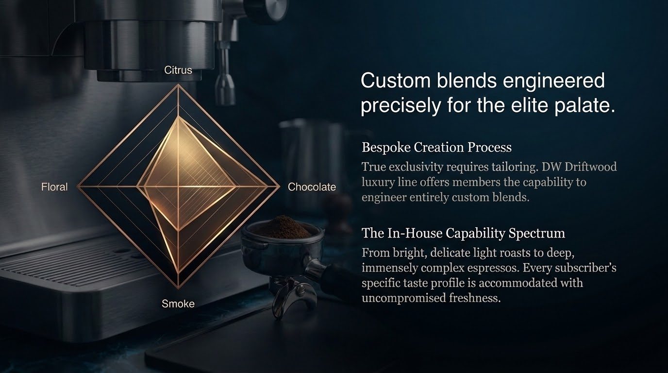 Bespoke custom coffee blends crafted at the roastery