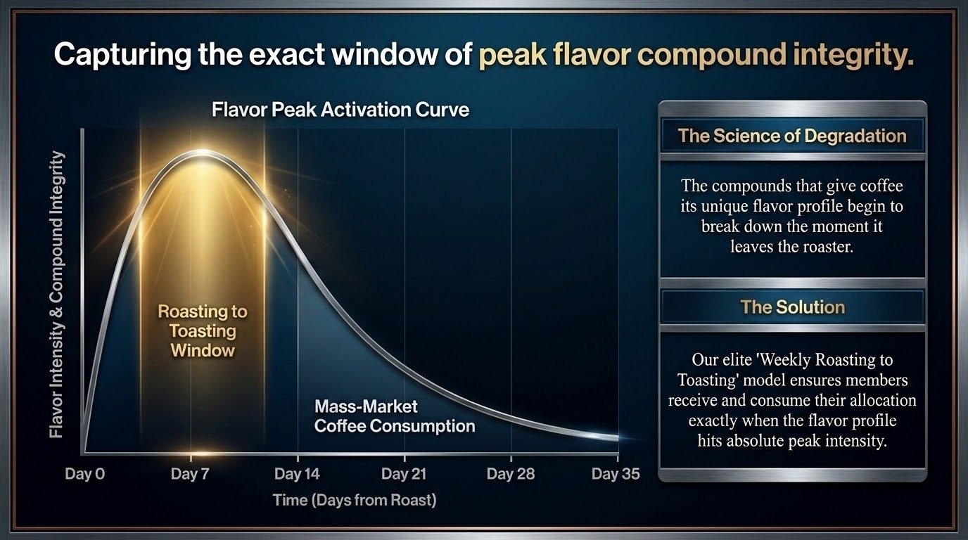 Flavor Peak Activation Curve — Roasting to Toasting